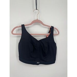 Panache Endurance Non Padded Sports Bra Womens 40J Black Stretch Performance NWT